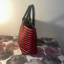 Kate Spade Catie Classic Red and Navy Striped Tote Bag LIKE NEW