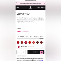 Jeffree Star Velvet Trap Lipstick 💄 (various shades - all sold out online)