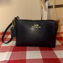 Coach Midnight Blue Wristlet EUC