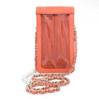 NIP-Badgley Mischka Coral Pearls Strap Phone Case NWT