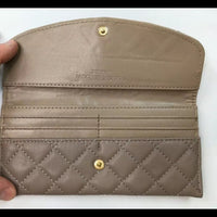 Badgley Mischka Taupe (tan) Card Holder Quilted Women's Wallet
