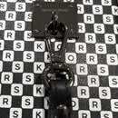 Checkerboard Logo Leather Wristlet Case For iPhone XR