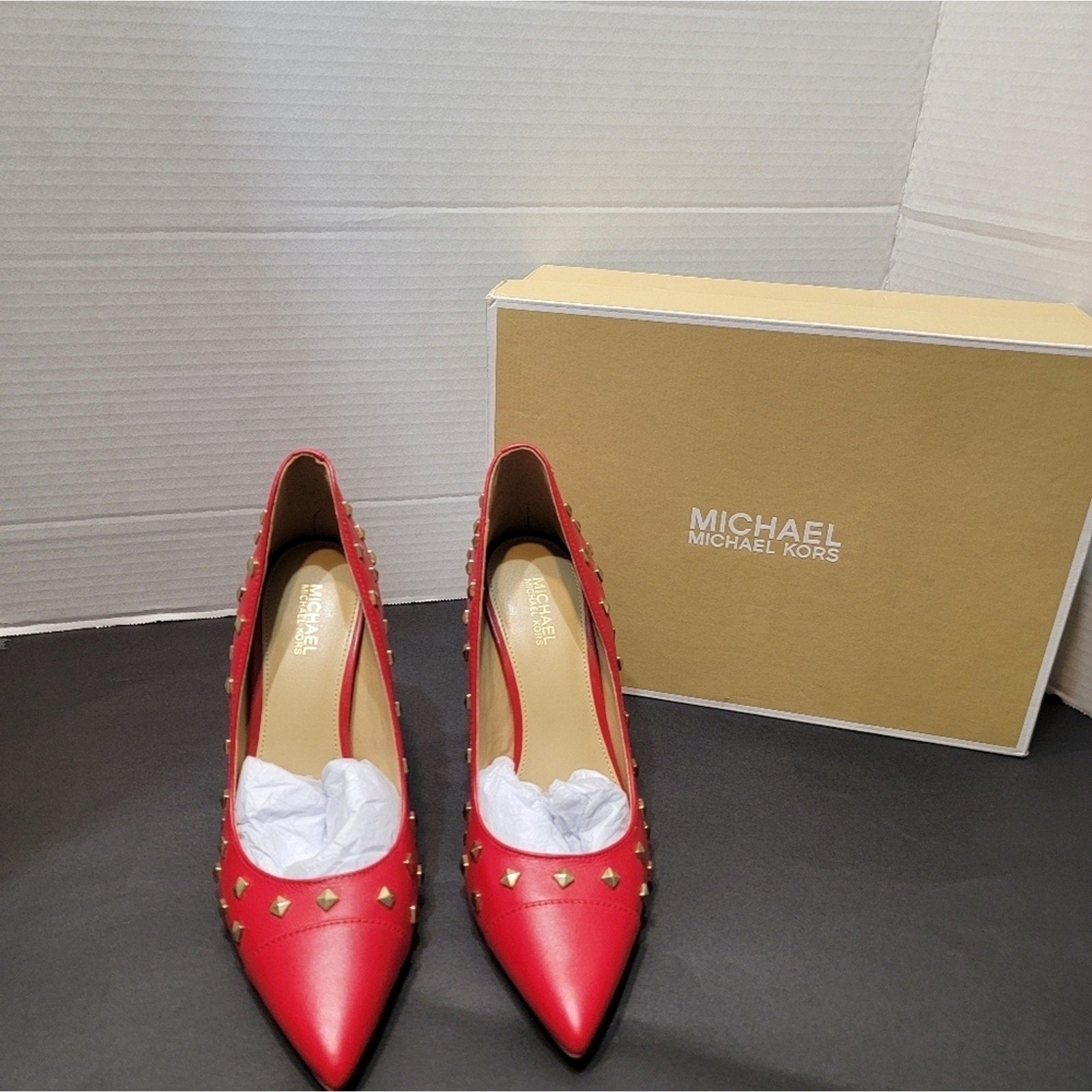 Michael Kors Keke Studded Leather Pump