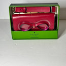 Kate Spade ♠️ Leather Waist Bag / Fanny Pack Belt Bag with Red Bow