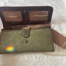 Concepts Olive Green RFID Wallet with crossbody attachment - NWOT