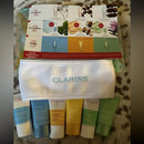 Clarins Travel 6 pc Skincare Set with Holographic Bag