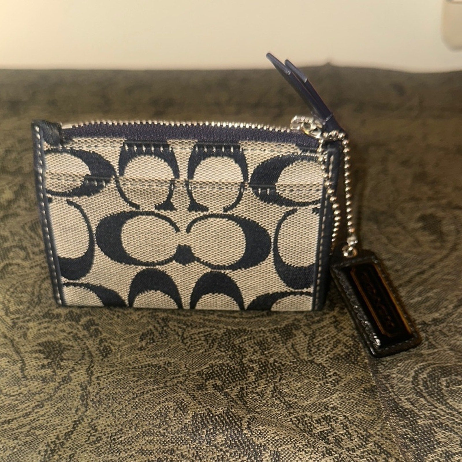 Coach Signature Canvas Card Holder
