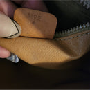 Vintage Dark Brown Leather Celine UNISEX Macadam Clutch bag