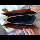 Salvatore Ferragamo tote bag leather Brown Gancini gold hardware shoulder