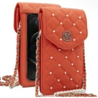 NIP-Badgley Mischka Coral Pearls Strap Phone Case NWT