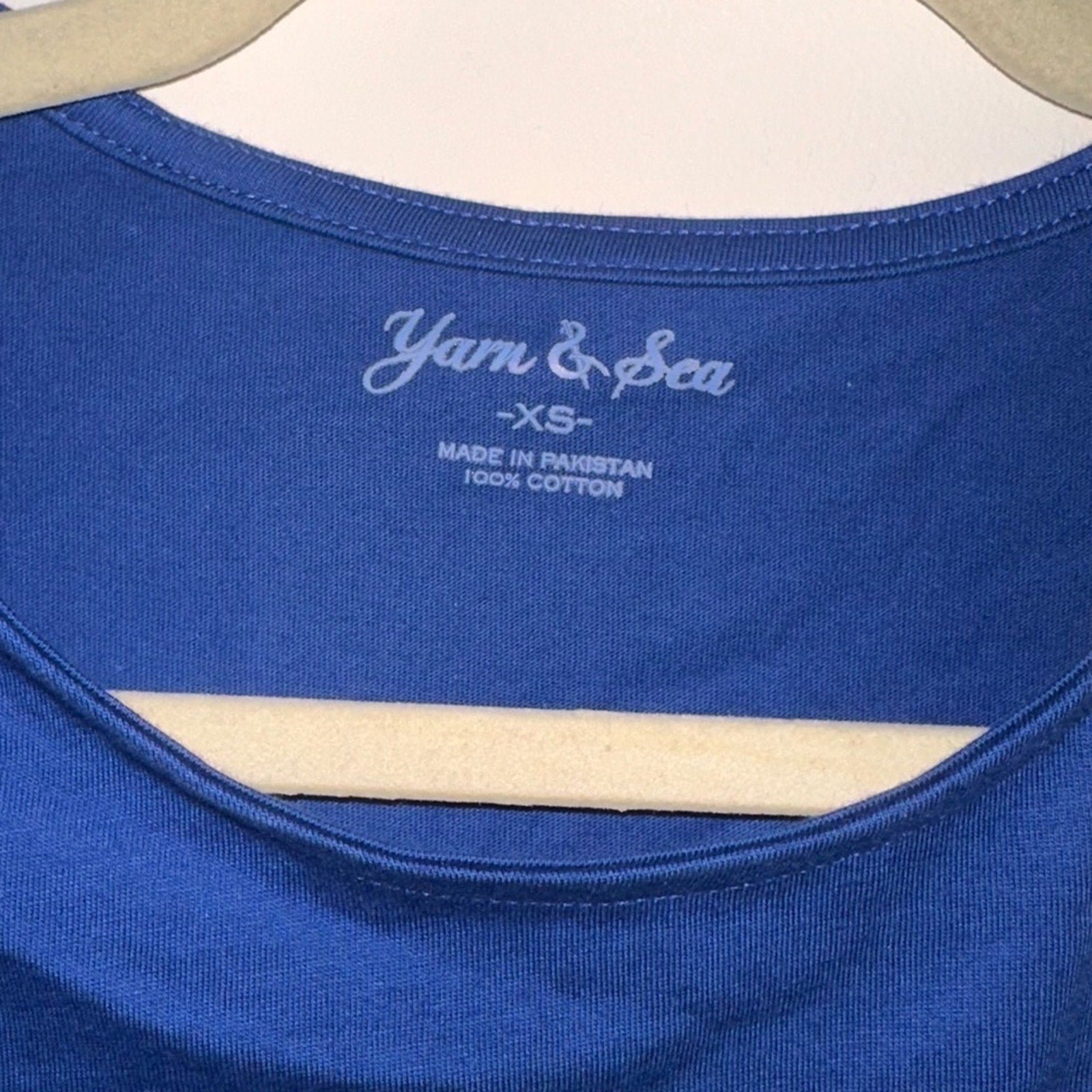 Women's Blue Sleeveless Top