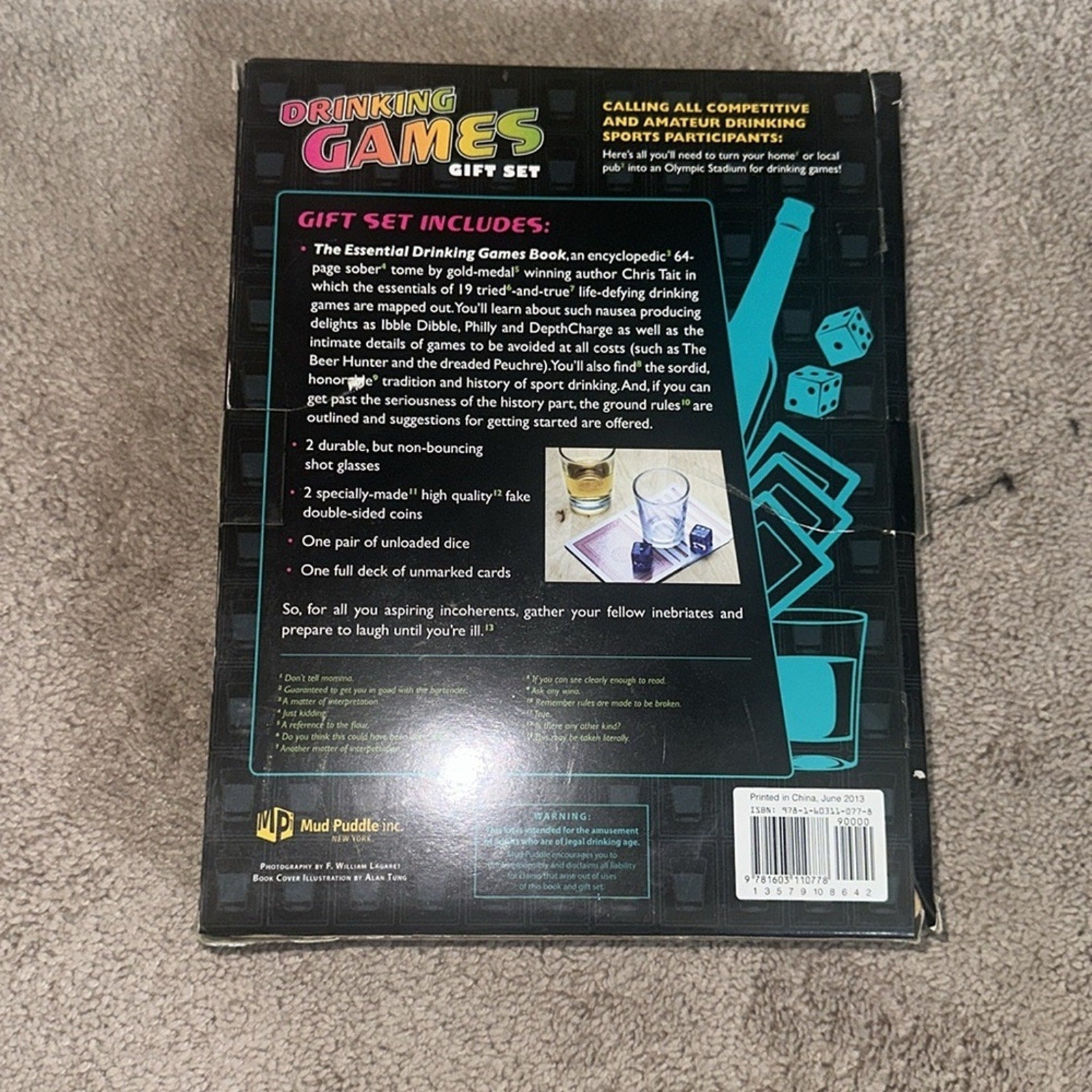 Drinking Games Gift Set - Black and Red