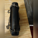 Kurt Geiger LIKE NEW Black Shoreditch with Leopard Pony Hair Sides Purse