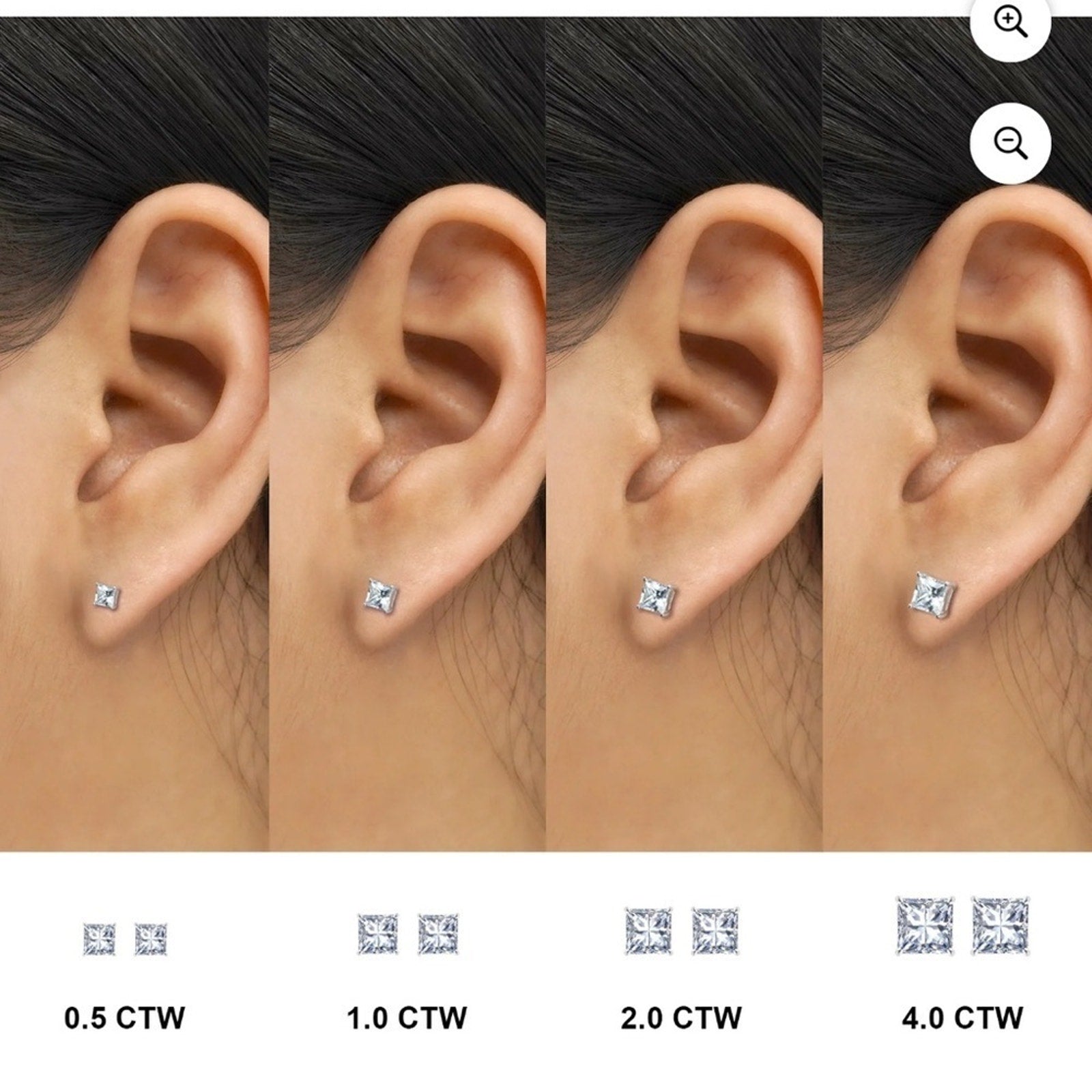 Elegant Silver Stud Earrings