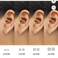 Elegant Silver Stud Earrings