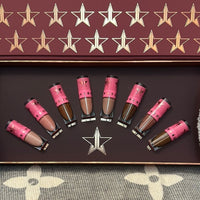 JEFFREE STAR COSMETICS MINI NUDES 2
LIQUID LIPSTICK BUNDLE VAULT PINKS TAN
BROWN