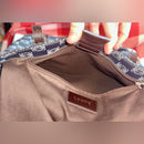 LOEWE Anagram tote bag handbag PVC leather navy light blue dark brown Rare