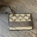 Coach Signature Vintage Keycard Holder Wristlet