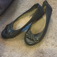 Harborsides Gaze Women Flat Leather Shoes - Memory Foam, Vegan Leather, Casual