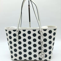 Michael Kors Polka Dot Tote Bag - Black and White