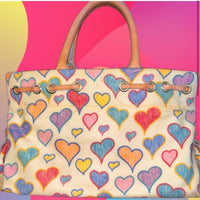VINTAGE Dooney & Bourke Heart Print Collection Limited Edition Purse