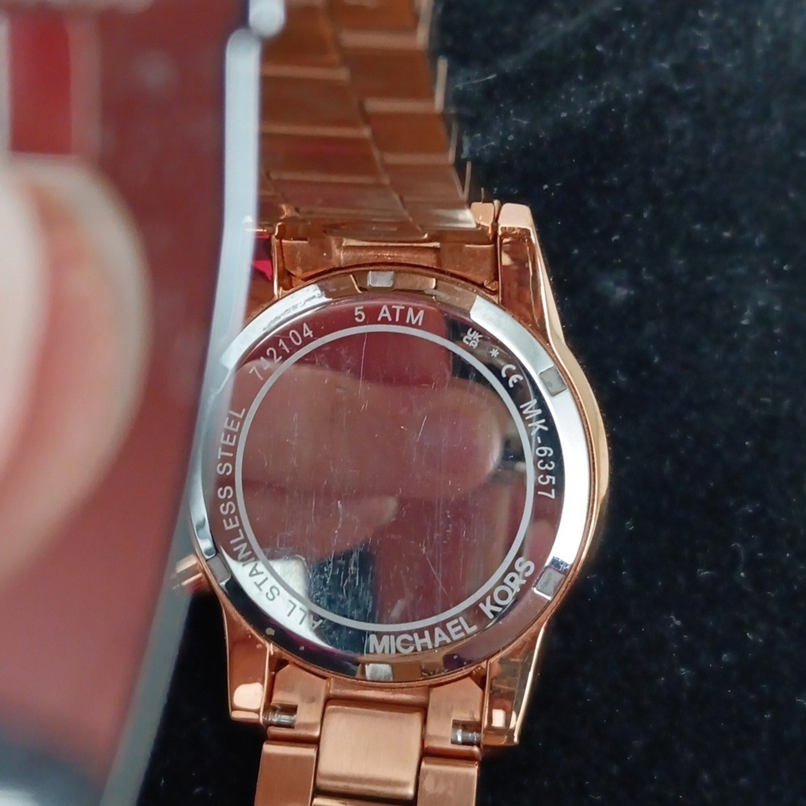 Michael Kors Rose Gold Stainless Steel & Pave Crystals Woman's Wrist Watch 🚨C/O