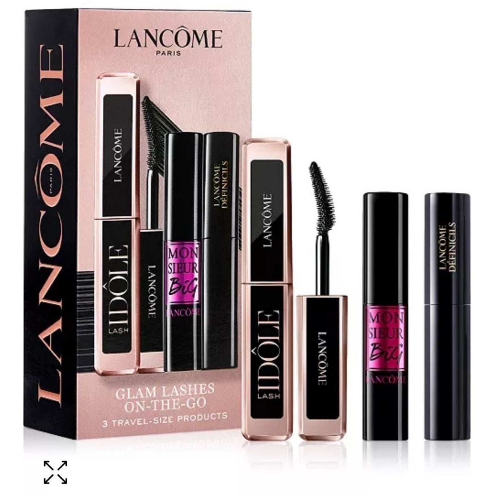 Lancome Glam Lashes on the Go Mini Mascara Set NIP