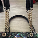 Karl Lagerfeld Black and Green Tote Bag NWOT