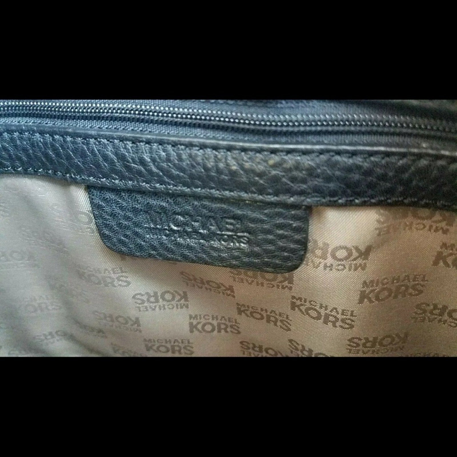 Michael Kors Black Leather Purse Handbag Snap Buckle Early 2000's Model