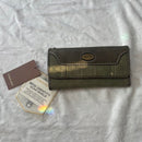 Concepts Olive Green RFID Wallet with crossbody attachment - NWOT
