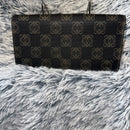 LOEWE AUTHENTIC ANAGRAM CANVAS AND CALFSKIN LEATHER LONG BIFOLD WALLET. EUC.