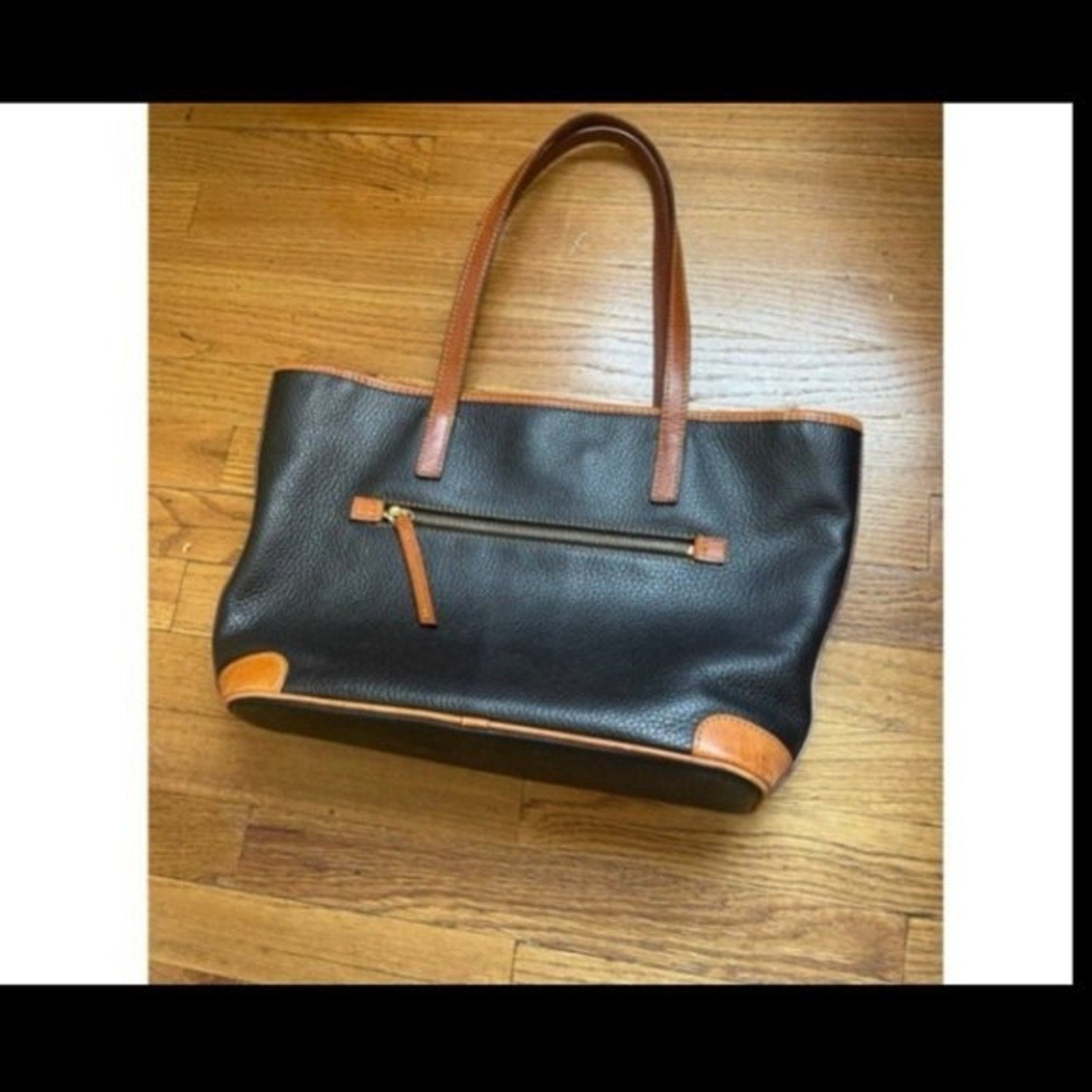 Dooney And Bourke Charleston Shopper Vintage Black Pebble Leather - NO CALL OUTS