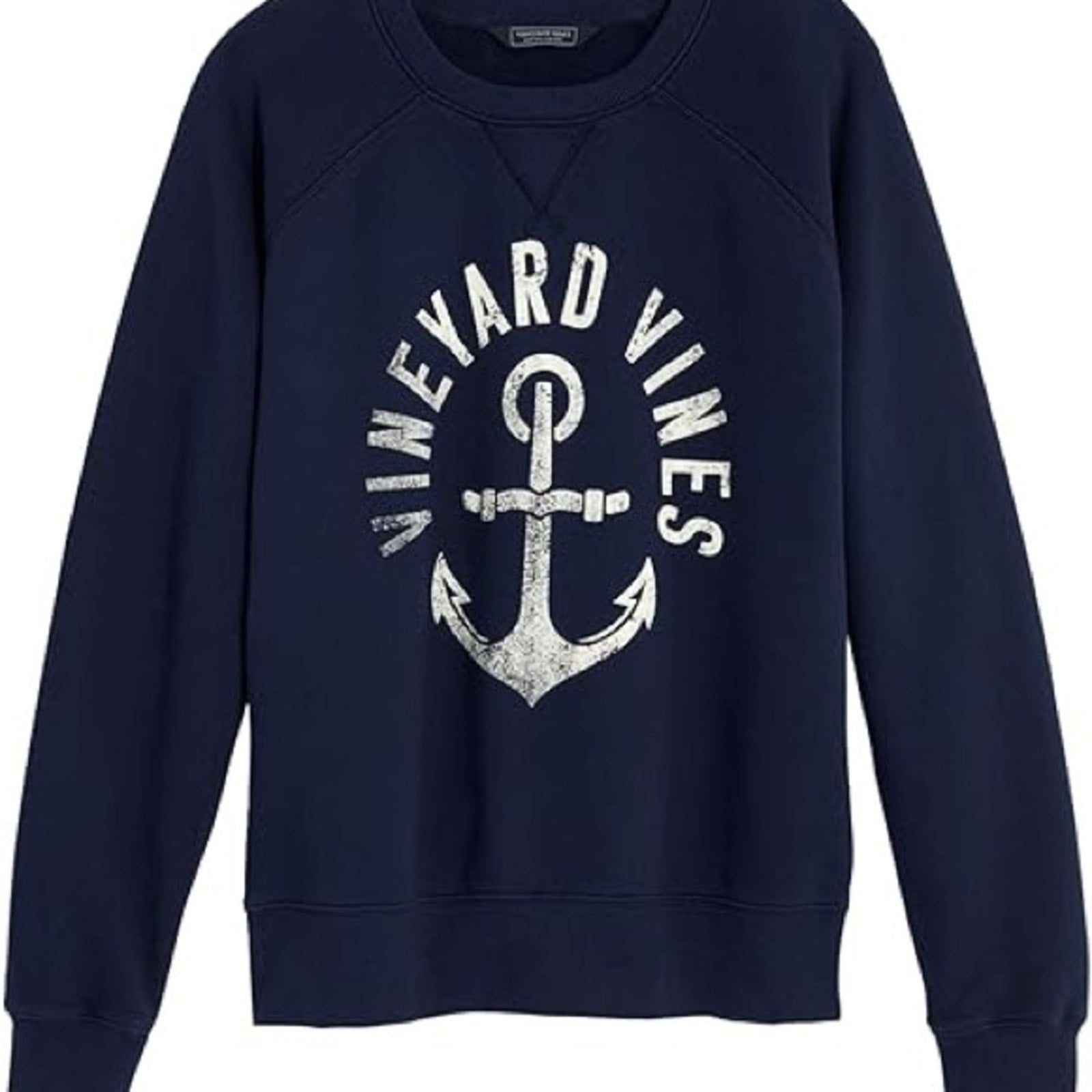 Vineyard Vines Navy Anchor Sweatshirt (Small)