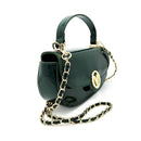 Valentino Orlandi Elegant Green Handbag