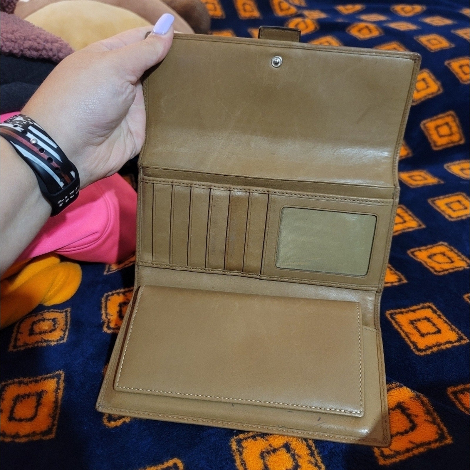 COACH wallet with removable check book