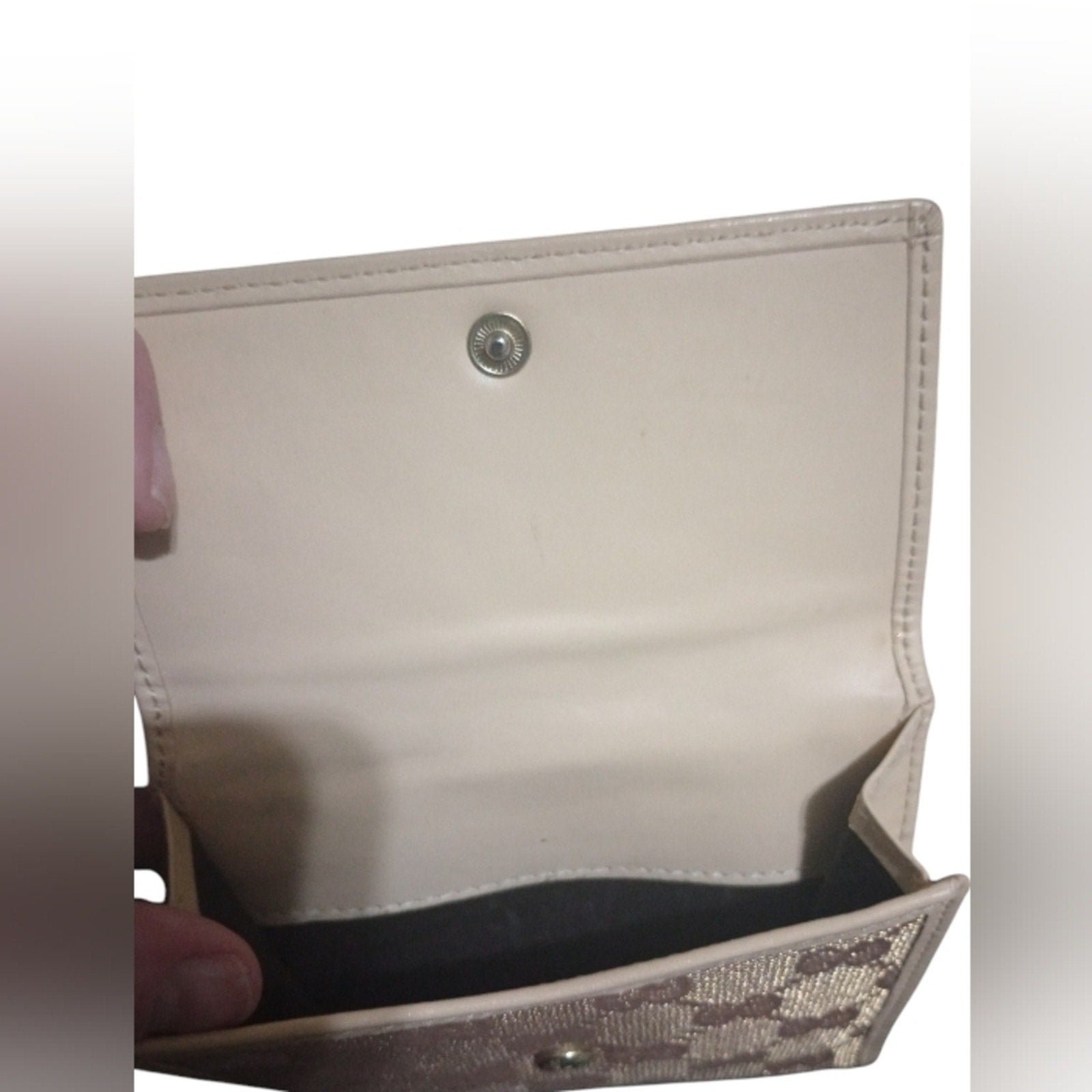 Authentic Gucci Pink and Silver D Ring Abby Compact Wallet