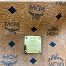 MCM Brown Visetos Leather Satchel Black EUC with strap