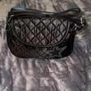 NFL Dallas Cowboys Black Quilted Star Embellished Shoulder Bag