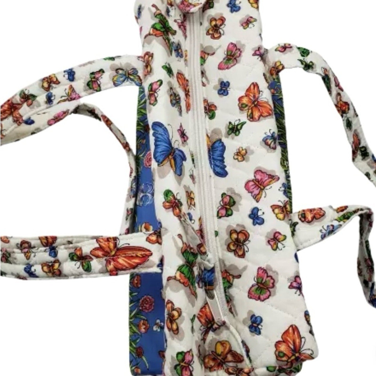 Floral Butterfly Print Women's Bag