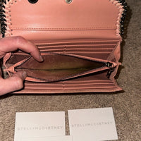 Stella Mc Cartney Stella McCartney Suede Clutch Wallet Pink