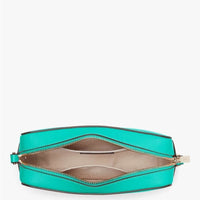 Kate Spade Blue Crossbody Bag with Structured Shape and Gold Accents-Harper NWOT