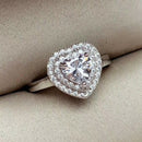 925 Moissanite Halo Ring
