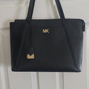 Michael Kors Large Jet Set Black IPad Shoulder Bag Zipper