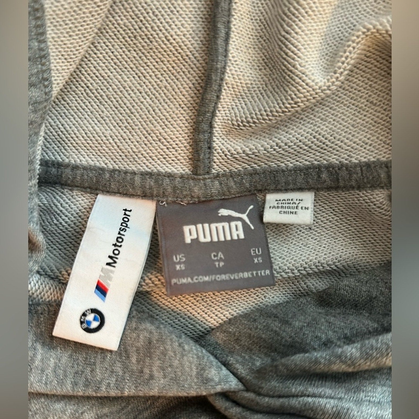 MENS PUMA BMW MOTORSPORT STREET HOODIE
 - X SMALL, NWOT