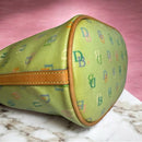 Dooney & Bourke Vintage Rainbow Monogram Logo Leather Shoulder Bag Handbag EVC
