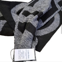 Calvin Klein Black and Gray Hat and Scarf Set NWT