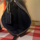 Coach Midnight Blue Wristlet EUC