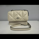 NWOT - Coach CJ526 Mini Klare Crossbody Puffy Diamond Quilting Chalk Leather