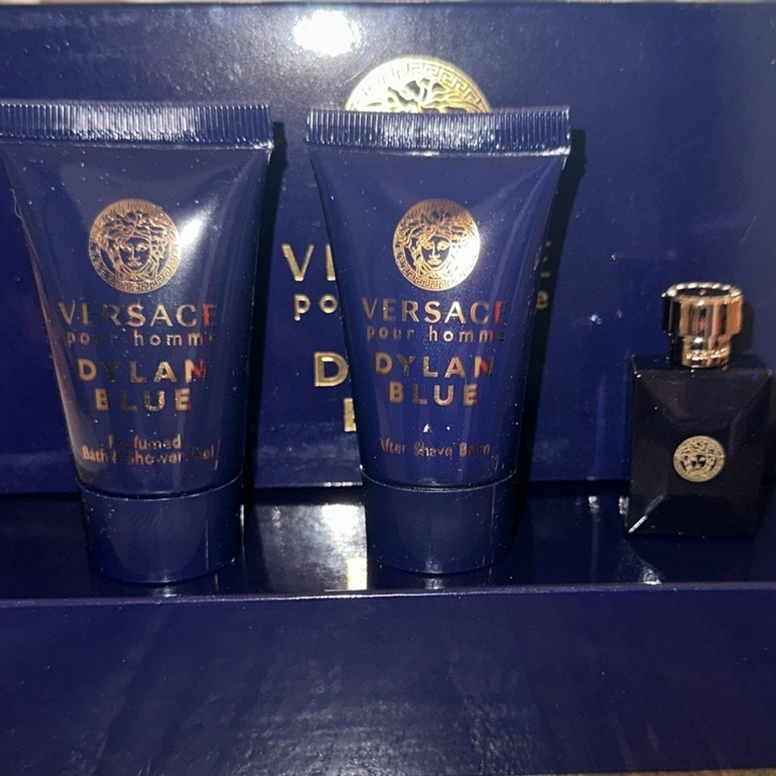 Versace Pour Homme Dylan Blue Travel Gift Set, NIP