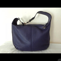 Coach Women's Blue Leather Shoulder Bag